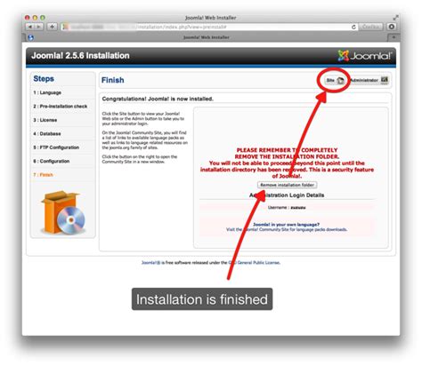 Quick start package installation .
